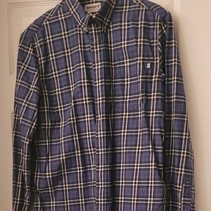 Men's NWOT Timberland long sleeve plaid button down shirt